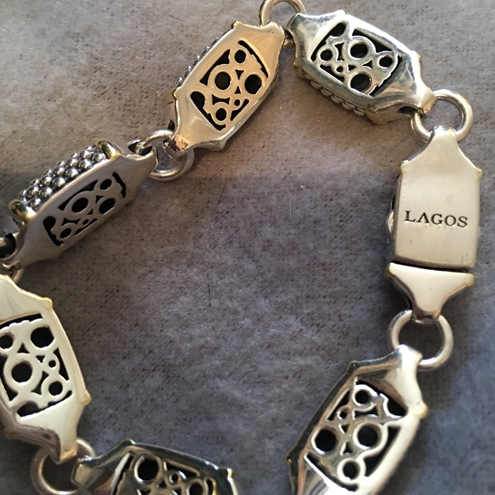 Lagos caviar link bracelet